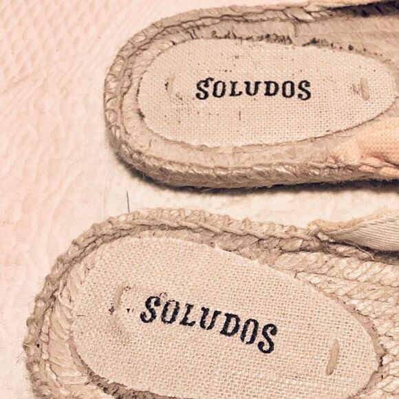 Soludos yellow canvas kiki tassle mules 7.5 - Picture 5 of 7